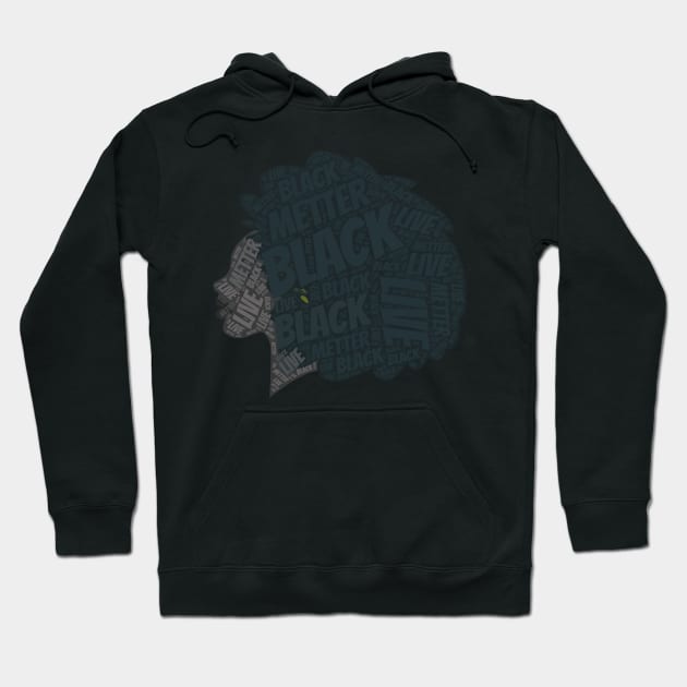 Black Lives Matter Black Women Power Hoodie by Taki